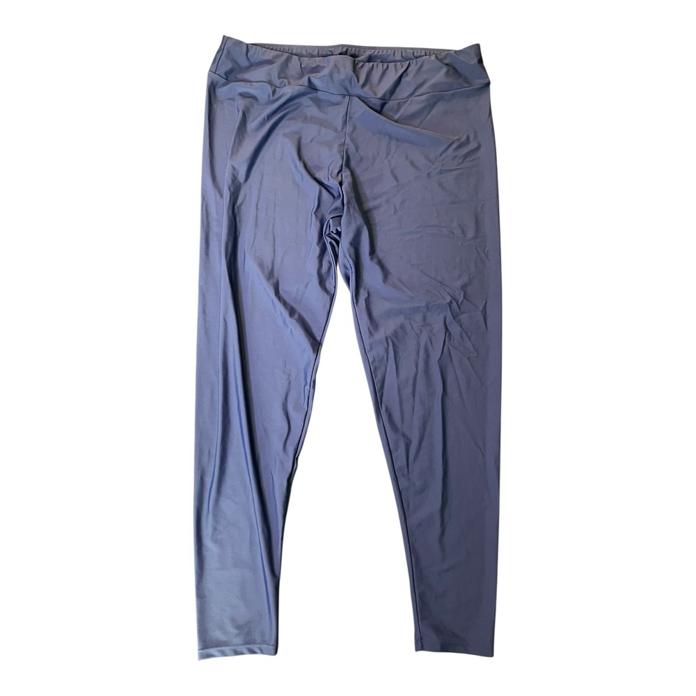 ModLi‎ Women's 2X Blue High-Waisted Swim Pants Snorkel Nylon Blend